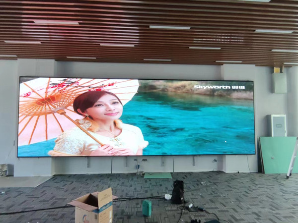 老城P1.53led小间距屏安装案例